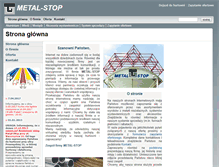 Tablet Screenshot of metal-stop.pl
